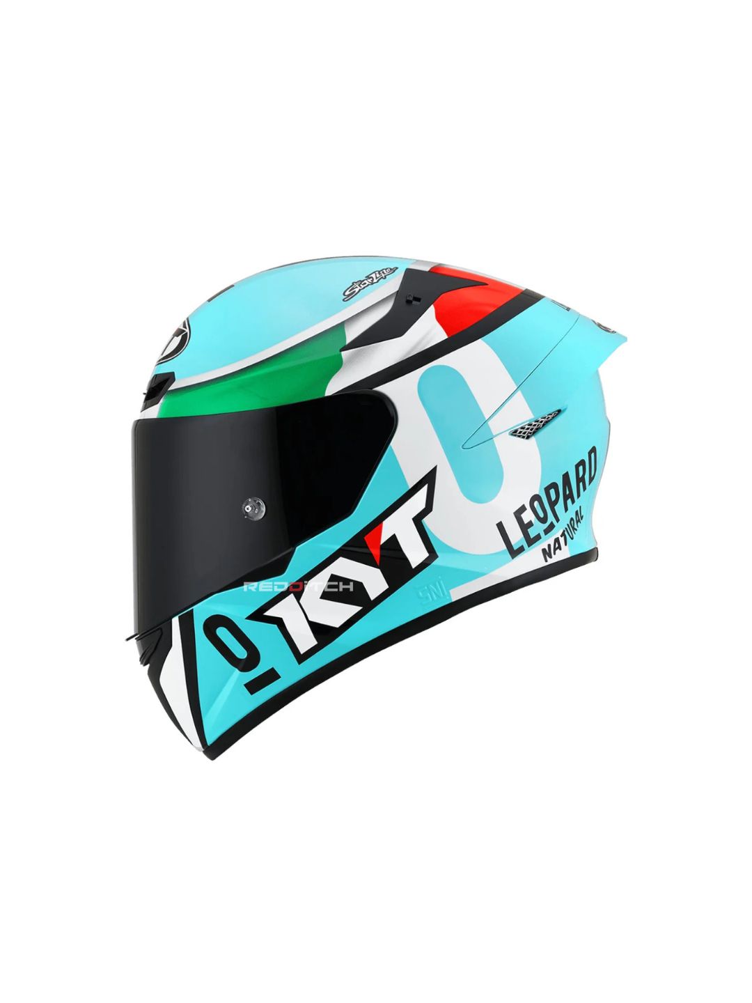 KYT TT COURSE LEOPARD REPLICA TRICOLORE (DELLAPORTA)