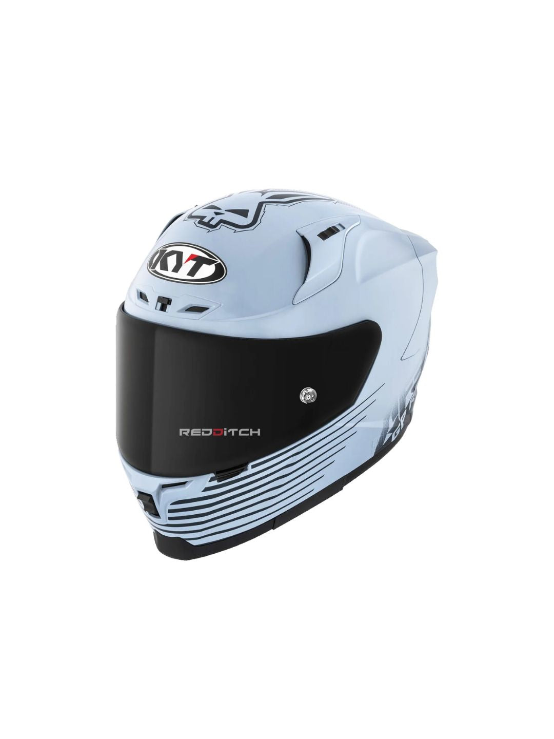 KYT Striker AF37 Rep Livery Sea Blue, a premium motorcycle helmet featuring a striking sea blue design, advanced safety features, and superior aerodynamics for top-notch protection and style on the road
