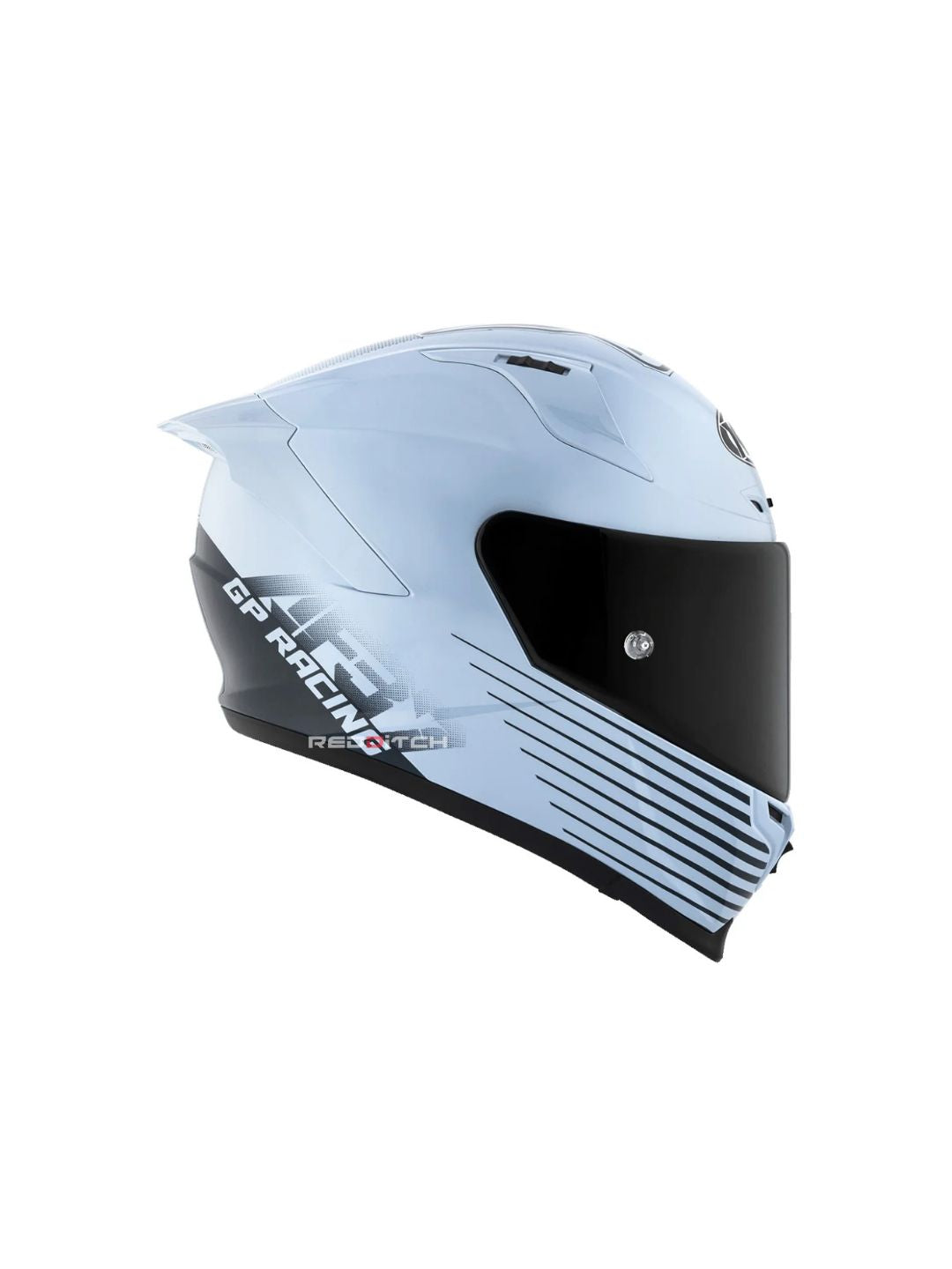 KYT Striker AF37 Rep Livery Sea Blue, a premium motorcycle helmet featuring a striking sea blue design, advanced safety features, and superior aerodynamics for top-notch protection and style on the road