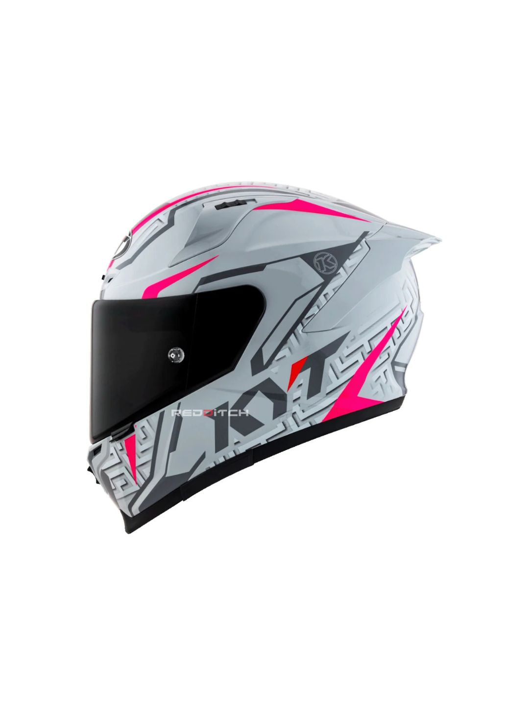 KYT Striker #02 Asphalt Grey/Fuxia, a high-performance motorcycle helmet featuring a bold asphalt grey and fuxia color combination, designed for optimal safety, comfort, and style for road and racing enthusiasts.