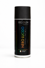 REDDON GLOSSY BLACK SPRAY PAINT - NERO LUCIDO 400ML