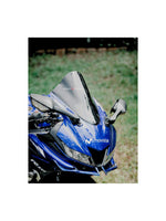 R15 V3 AQ Visor – a premium-quality visor designed for Yamaha R15 V3. It offers superior wind protection and adds a stylish edge to your bike. Built for durability and a perfect fit, it's a great choice for riders seeking both functionality and aesthetics.