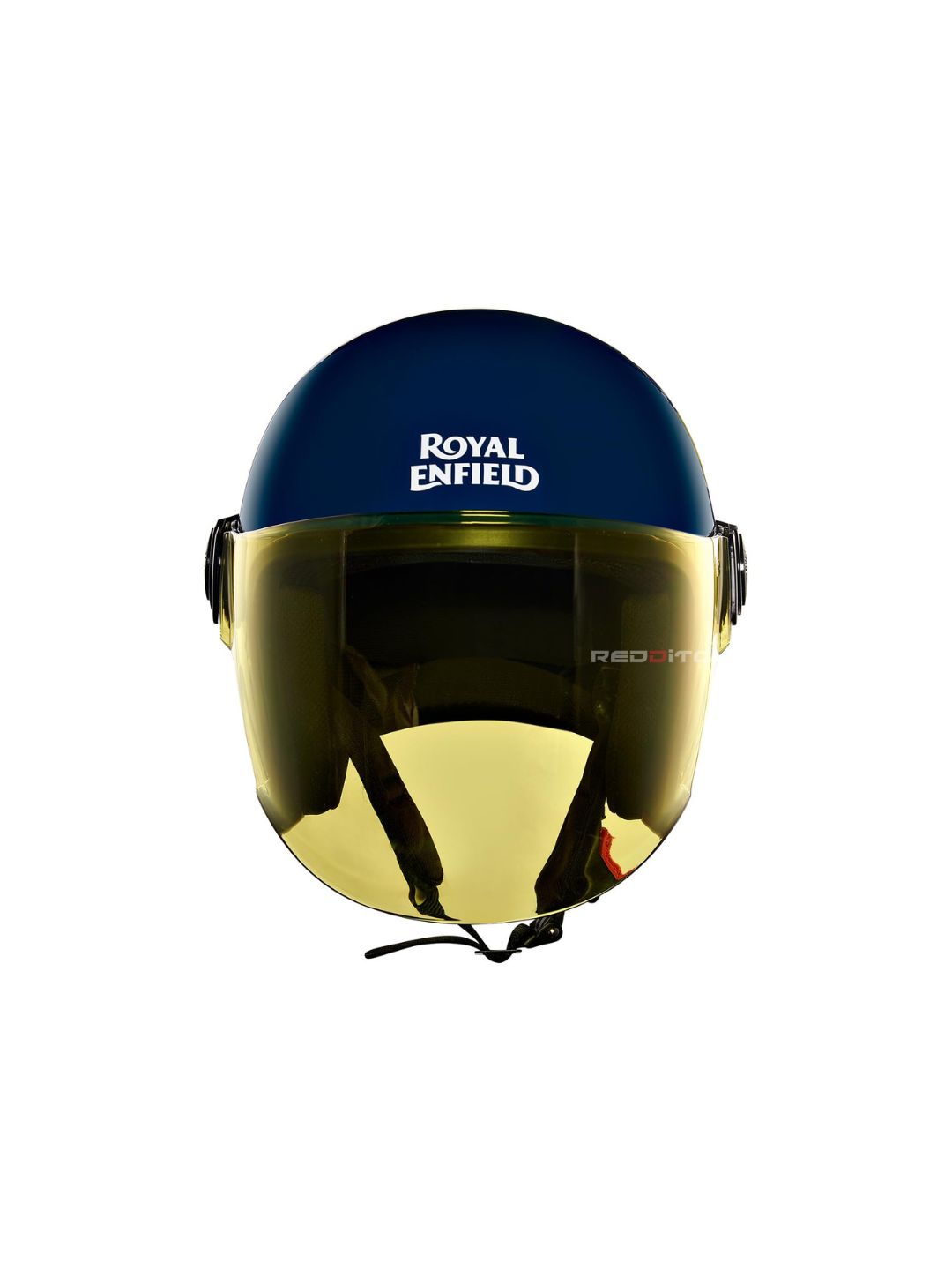 The Royal Enfield Hunter Copter Helmet in Lagoon Blue offers a stylish design with a comfortable fit. Its sturdy build ensures safety, while the sleek finish adds a premium touch. Perfect for daily rides.