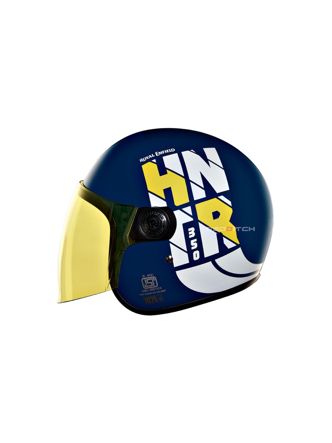 The Royal Enfield Hunter Copter Helmet in Lagoon Blue offers a stylish design with a comfortable fit. Its sturdy build ensures safety, while the sleek finish adds a premium touch. Perfect for daily rides.