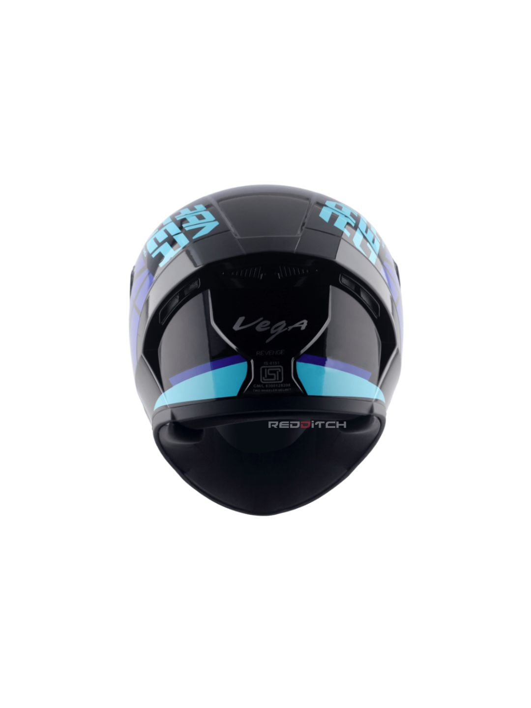 Vega Ranger DX Revenge Black M Blue Helmet features a rugged design with superior protection and comfort, perfect for every ride.