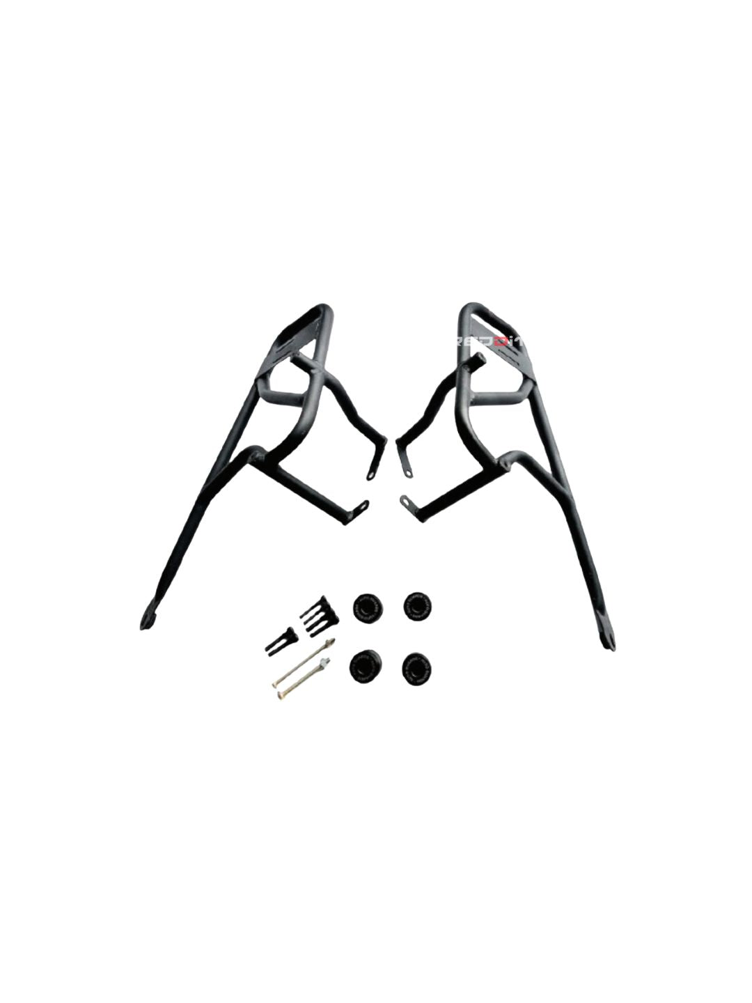 The Suzuki V-Strom Twin Slider Crash Guard provides added protection against impacts, ensuring the safety of both the bike and rider.