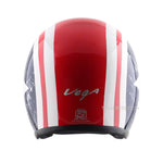 VEGA JET DX CAPTAIN W/VISOR RED METALLIC BLUE