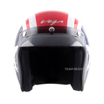 VEGA JET DX CAPTAIN W/VISOR RED METALLIC BLUE