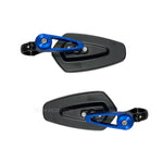 ADJUSTABLE GT MIRROR TRIANGLE BLACK with CNC COLOURED CLAMP