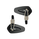 ADJUSTABLE GT MIRROR TRIANGLE BLACK with CNC COLOURED CLAMP