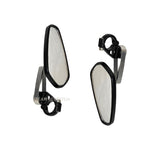 ADJUSTABLE GT MIRROR TRIANGLE BLACK with CNC COLOURED CLAMP