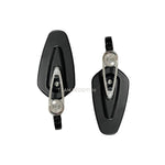 ADJUSTABLE GT MIRROR TRIANGLE BLACK with CNC COLOURED CLAMP