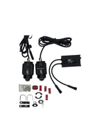 LGP Thanos Mini Drive (White/Yellow) with remote control, offering versatile lighting options for motorcycles. This compact light features both white and yellow illumination, with an easy-to-use remote control for turning the light on/off and activating a blinking mode for added visibility and style. Ideal for enhancing safety and aesthetics, it’s perfect for riders seeking dynamic lighting solutions.