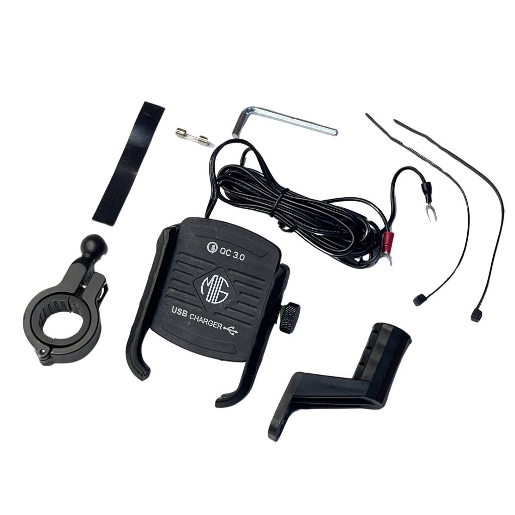 MOTO GENIUS M8 MOBILE HOLDER WITH FAST CHARGER