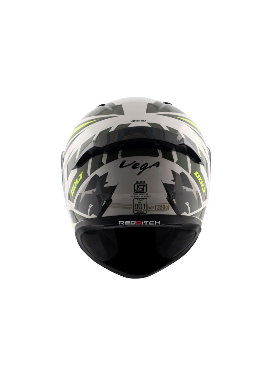 Vega Bolt Rapid Motorcycle Helmet featuring a dynamic design, lightweight build, and superior protection for riders seeking comfort and style on every ride