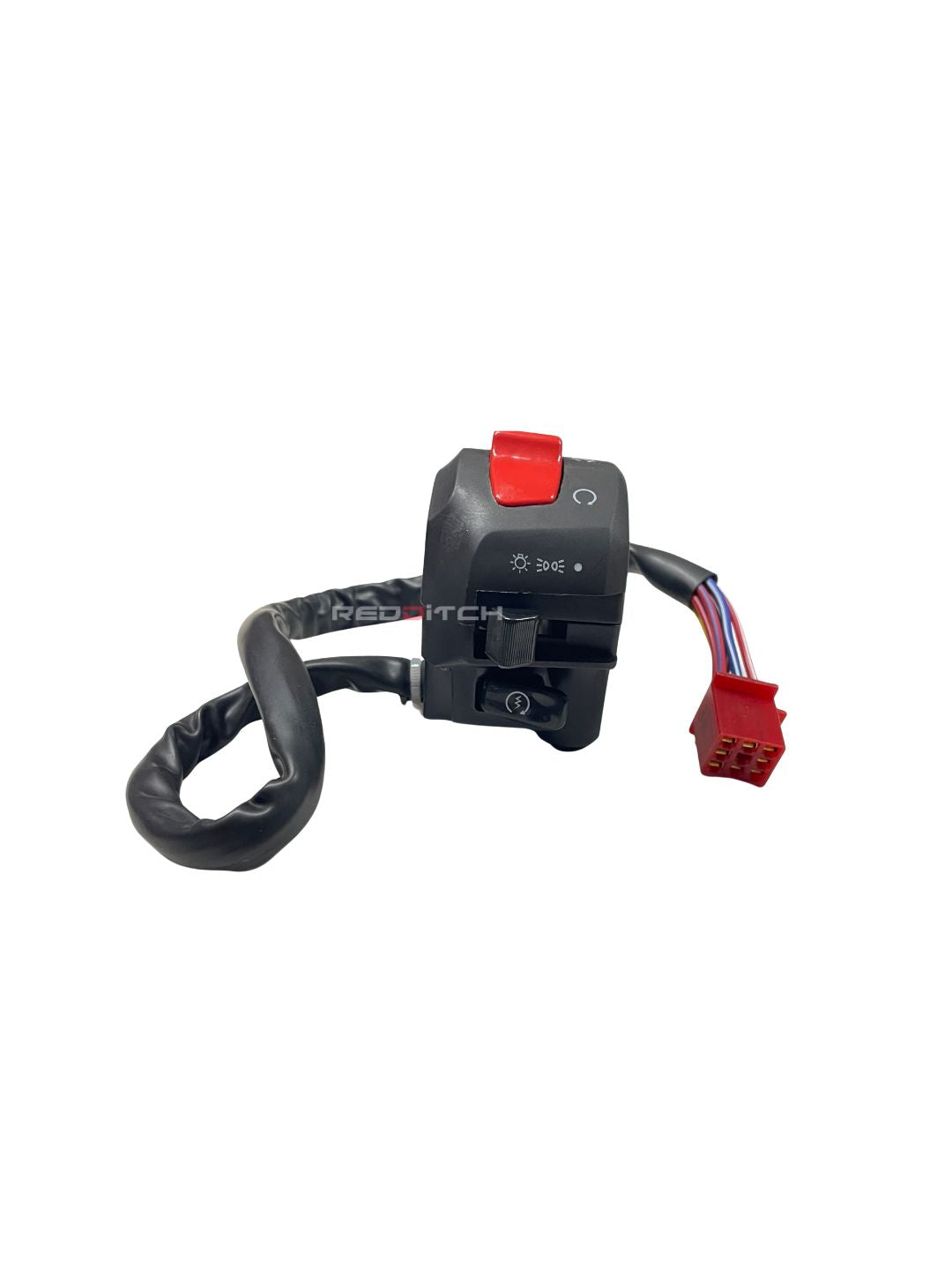 **ALT Text:** SWITCH MODULE RH (Part No: 560195/C) – Premium right-hand switch module for efficient motorcycle control and smooth operation. Built for durability and reliability. Available at the **best motor accessory shop in India**.