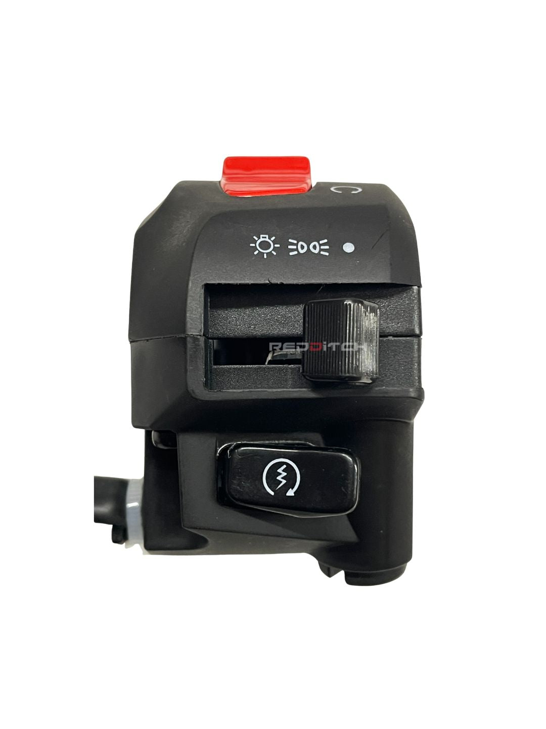 **ALT Text:** SWITCH MODULE RH (Part No: 560195/C) – Premium right-hand switch module for efficient motorcycle control and smooth operation. Built for durability and reliability. Available at the **best motor accessory shop in India**.