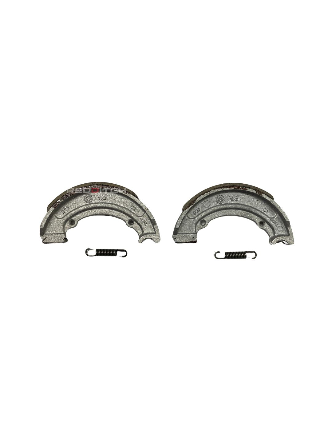 **ALT Text:** BRAKE SHOE KIT WITH SPRING – High-performance brake shoe kit with spring for reliable stopping power and enhanced safety. Designed for durability and long-lasting performance. Available at the **best motor accessory shop in India**.