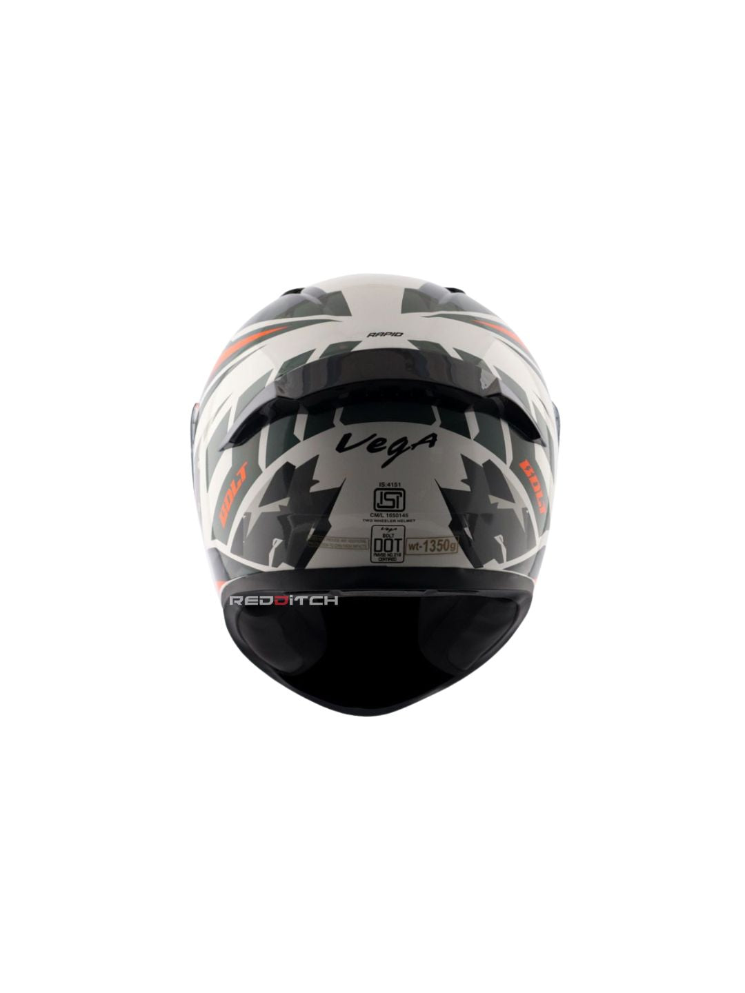 Vega Bolt Rapid Motorcycle Helmet featuring a dynamic design, lightweight build, and superior protection for riders seeking comfort and style on every ride