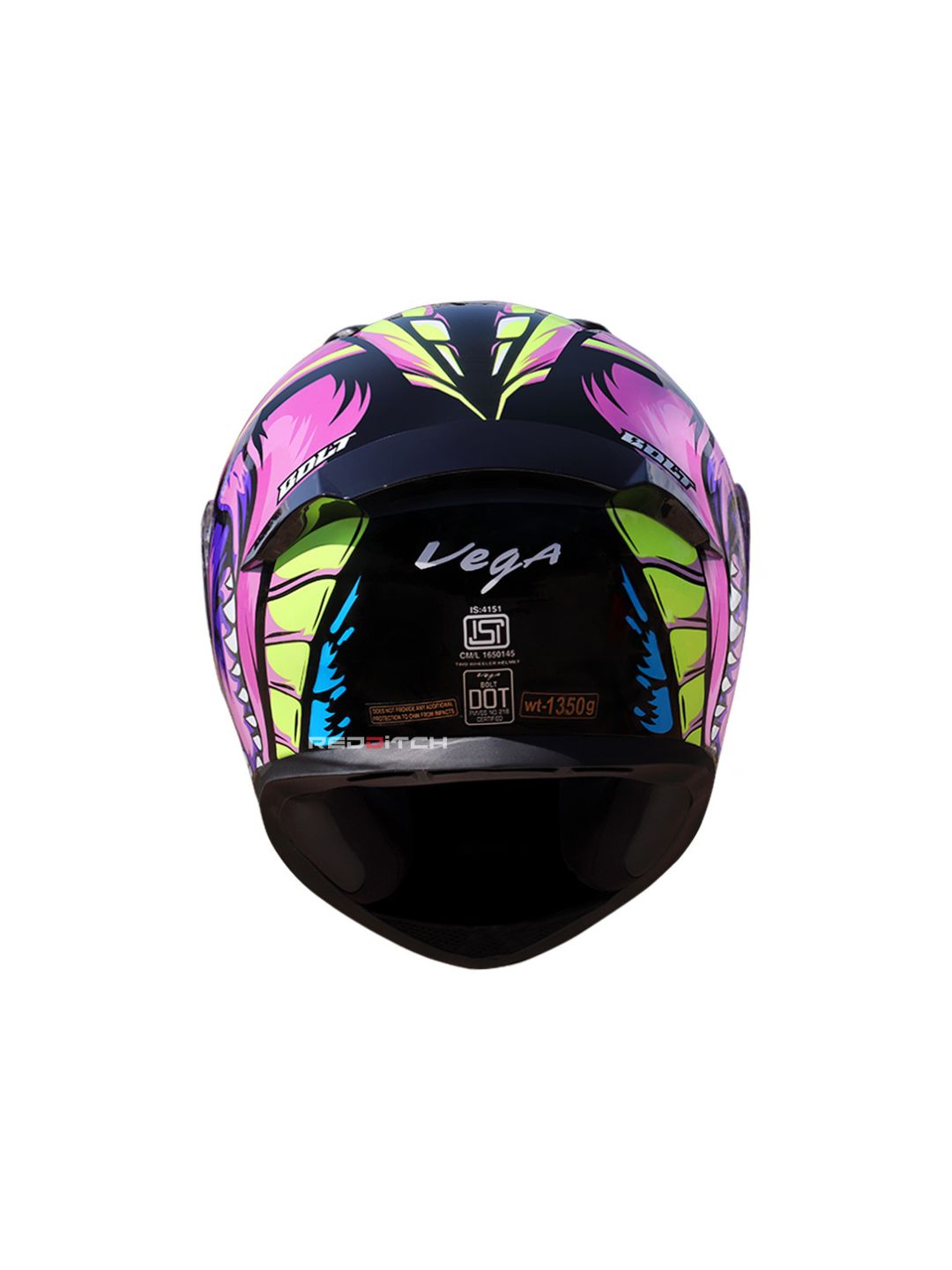 Vega Bolt Game Changer, a stylish and compact motorcycle helmet featuring bold graphics, advanced safety features, and superior comfort, perfect for daily rides and adventures
