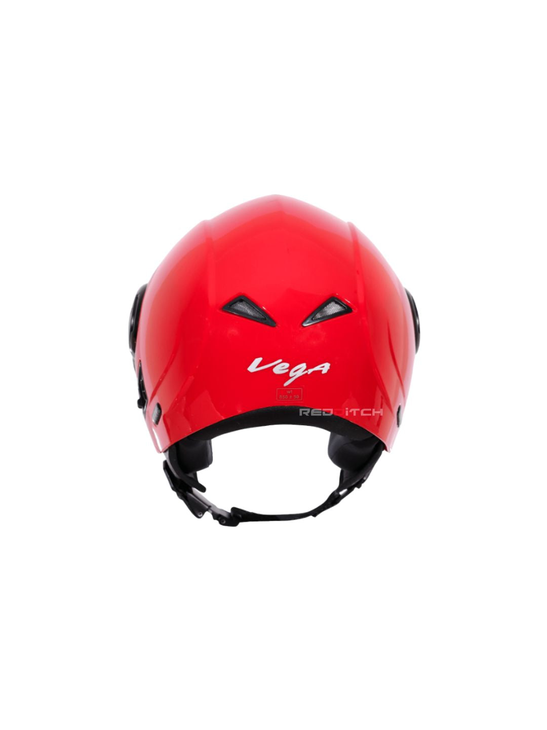 **Vega Verve DX Helmet Red** – A stylish open-face helmet in bold red, designed for comfort and safety, perfect for city rides.
