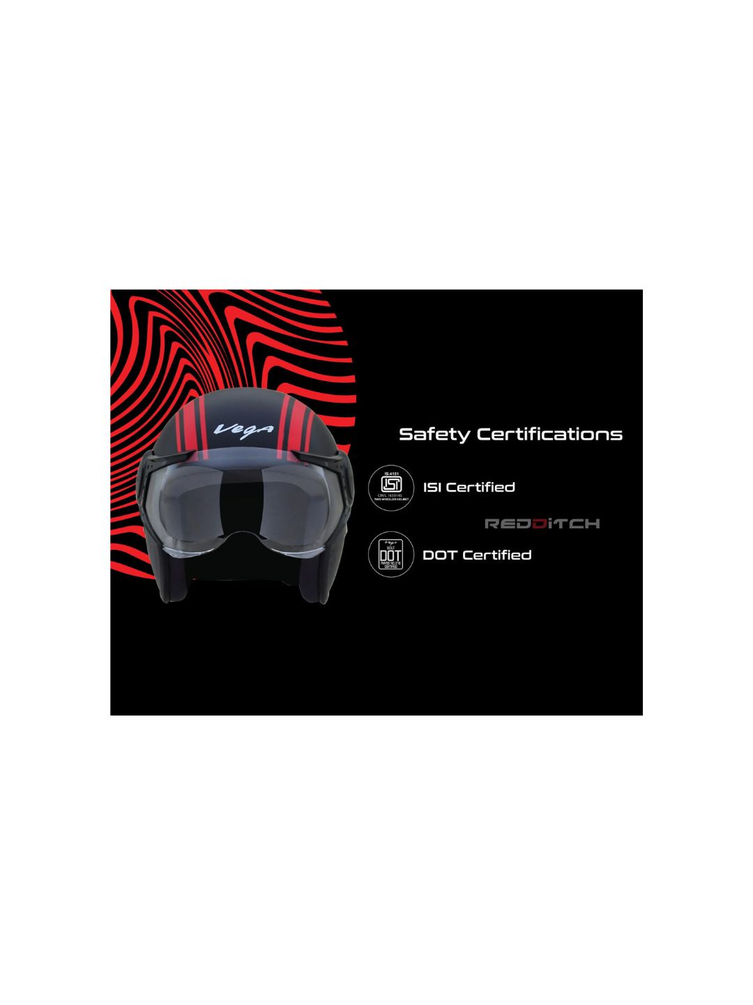 The VEGA JET DX Old School Black Red helmet blends retro charm with modern functionality. Its open-face design and dual-tone finish deliver style, while the cushioned interior ensures comfort for your rides.