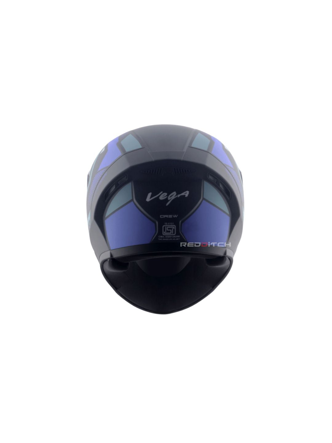 The VEGA Ranger DX Crew Dull Black with Matte Blue offers a sleek, stylish design combined with a comfortable fit. This helmet features durable construction, providing reliable protection with a modern look. Ideal for daily rides and long-distance journeys.
