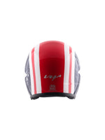 The VEGA Jet DX with Peak in Captain Red and Blue offers a bold and stylish design. This open-face helmet provides excellent visibility, comfort, and protection, making it ideal for city rides and short trips.