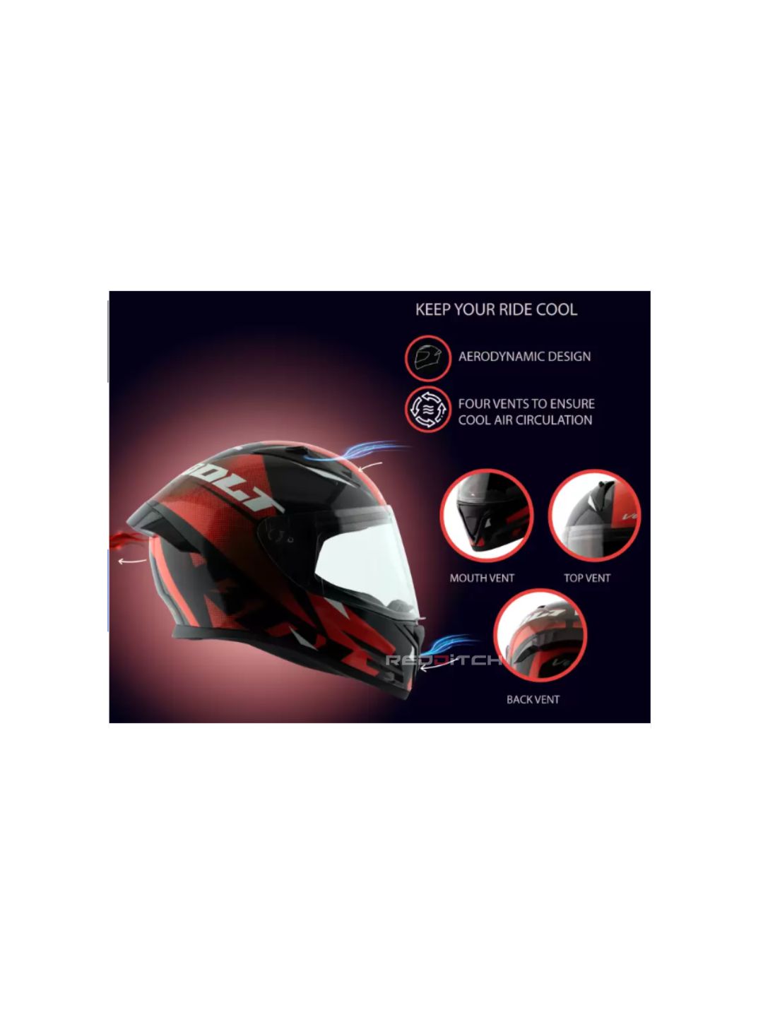 **Vega Bolt Macho Black/Orange** – A stylish and durable helmet designed for maximum safety and comfort. Featuring an aerodynamic shell, scratch-resistant visor, and superior ventilation, it ensures a smooth riding experience. Perfect for everyday riders seeking a blend of protection and style.