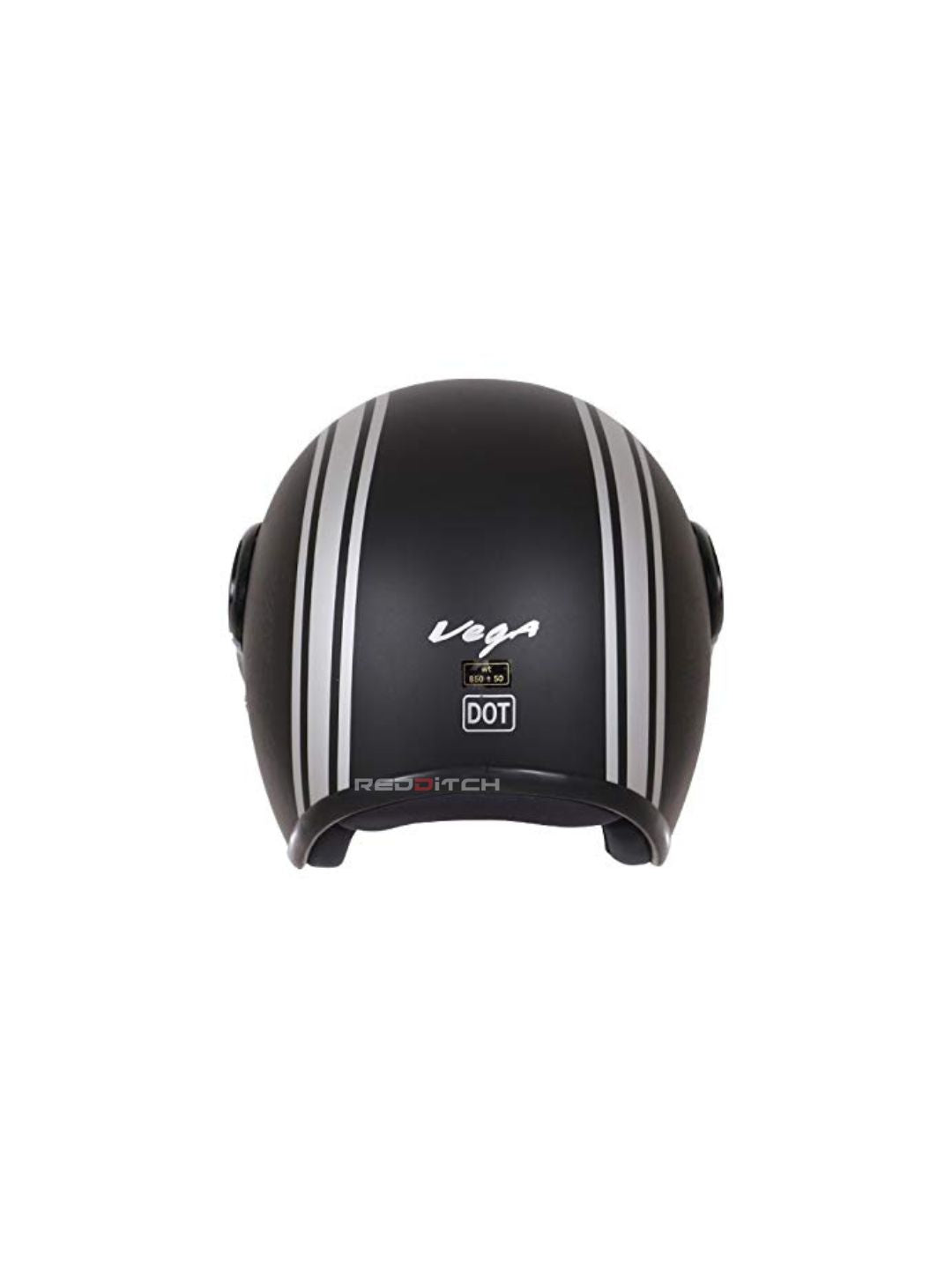 **Vega Jet DX Old School W/Visor Dull Black Silver** – A classic open-face helmet with a vintage touch. Designed with a durable high-impact shell, it offers a stylish dull black and silver finish, a wide visor for clear vision, and a comfortable fit for everyday riding.