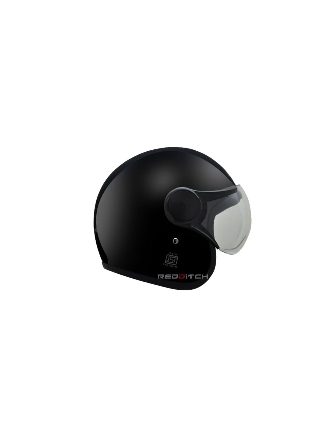 **Vega Jet DX W/Visor Black** – A stylish open-face helmet with a clear visor for enhanced visibility. Offers a sturdy build, comfortable fit, and classic black finish for a sleek look.