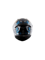 **Vega Bolt DX Crown Men Black M Blue** – A rugged full-face helmet with a bold black and blue design. Ensures superior protection, comfort, and aerodynamic styling for an enhanced riding experience.