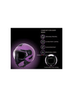**Vega Verve DX Helmet Purple** – A lightweight and stylish open-face helmet designed for comfort and safety. Perfect for daily rides with a sleek purple finish.