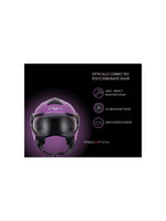 **Vega Verve DX Helmet Purple** – A lightweight and stylish open-face helmet designed for comfort and safety. Perfect for daily rides with a sleek purple finish.