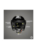 The Royal Enfield HESS22002 OP MLG Gloss Black helmet combines premium safety features with a sleek, glossy black finish. Designed for comfort and durability, it’s perfect for riders seeking style and protection on every journey.