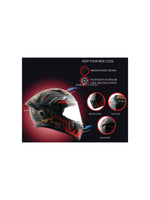 The Vega Bolt DX Martial Black Red helmet offers a stylish and sporty design with reliable protection. Its durable shell, snug fit, and efficient ventilation make it ideal for both city commutes and long rides. The black and red accents enhance its bold look.