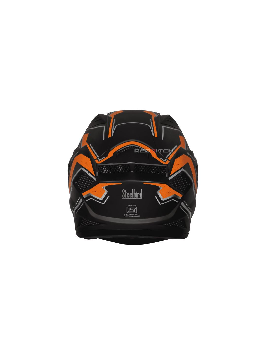 Steelbird SBH 25 Sharp Spirit Glossy Black/Orange Helmet combines safety with a sleek design, offering comfort and durability for riders.