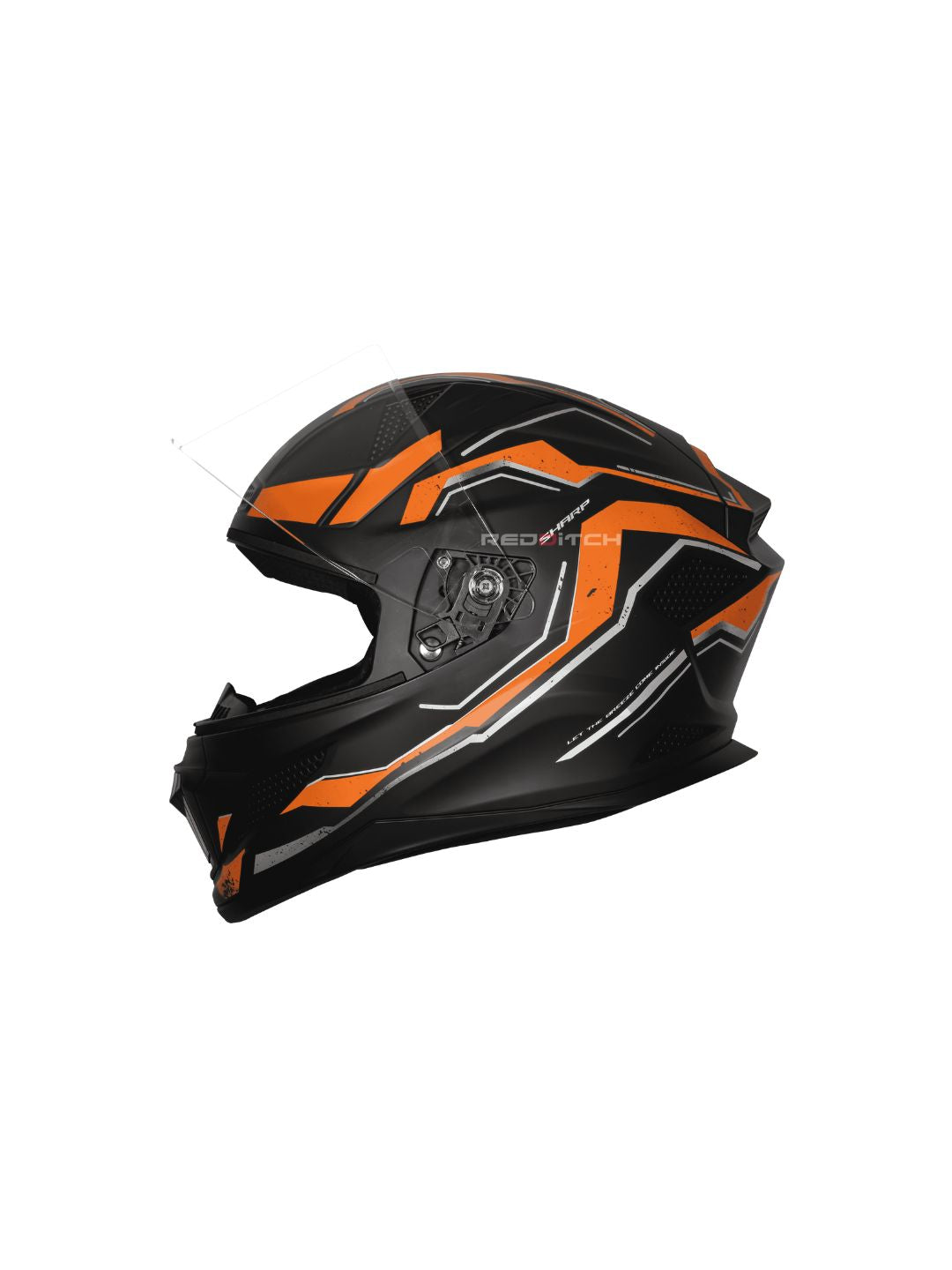 Steelbird SBH 25 Sharp Spirit Glossy Black/Orange Helmet combines safety with a sleek design, offering comfort and durability for riders.