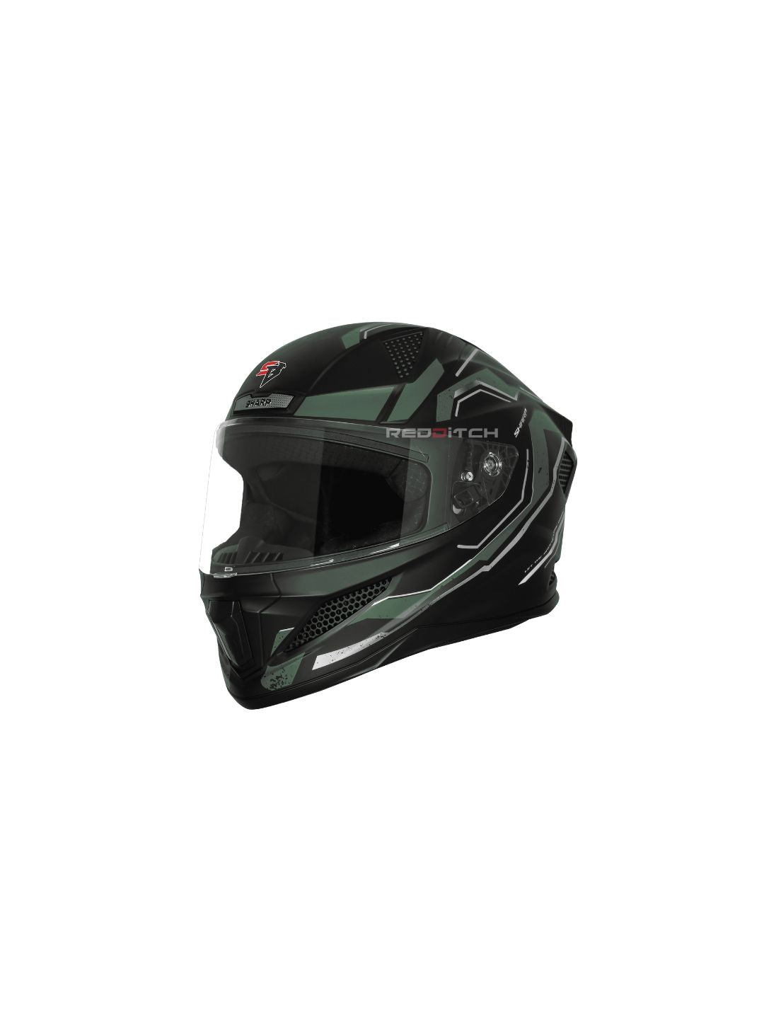 Steelbird SBH 25 Sharp Spirit Glossy Black/Green Helmet combines safety with a sleek design, offering comfort and durability for riders.