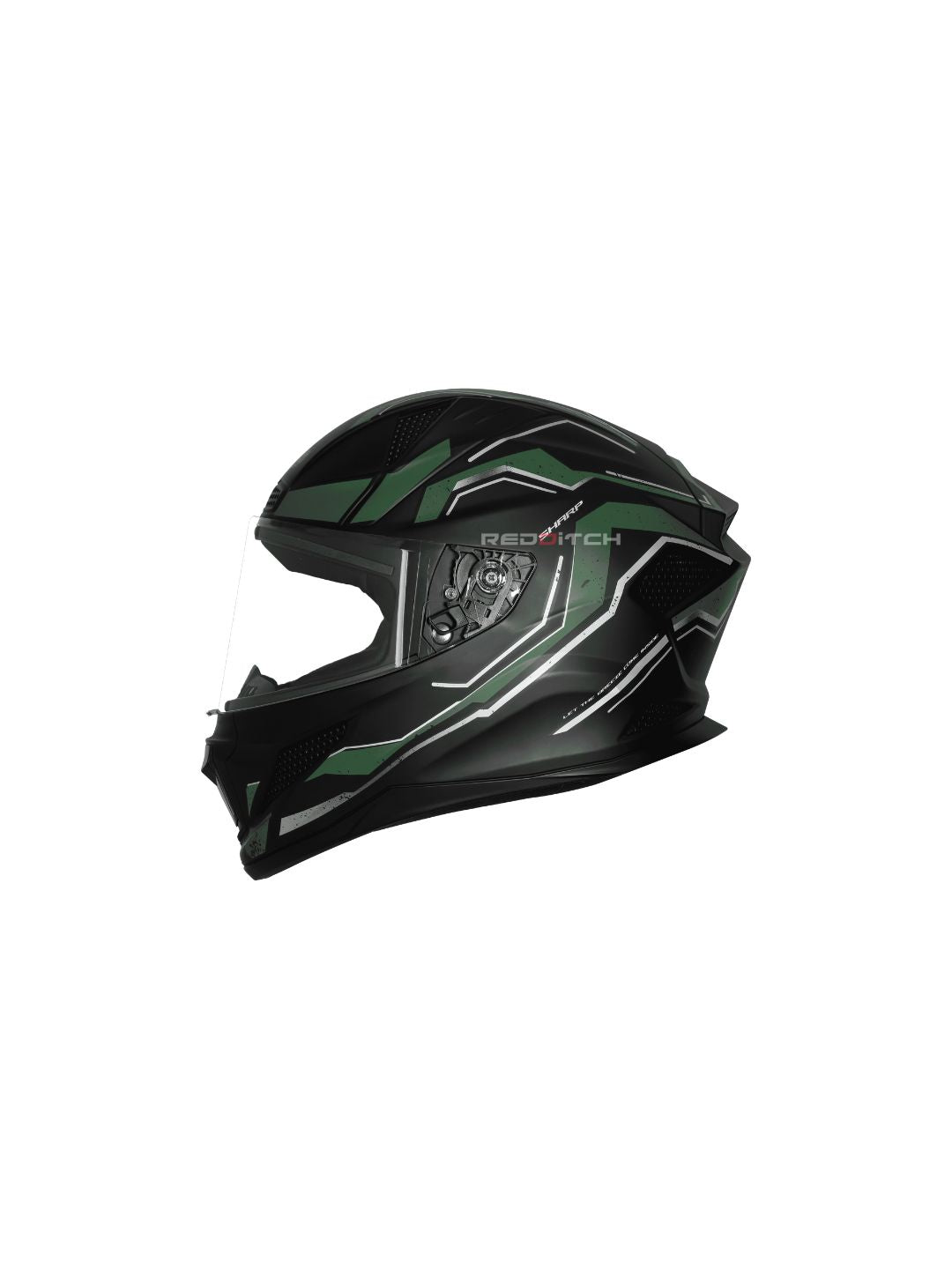 Steelbird SBH 25 Sharp Spirit Glossy Black/Green Helmet combines safety with a sleek design, offering comfort and durability for riders.