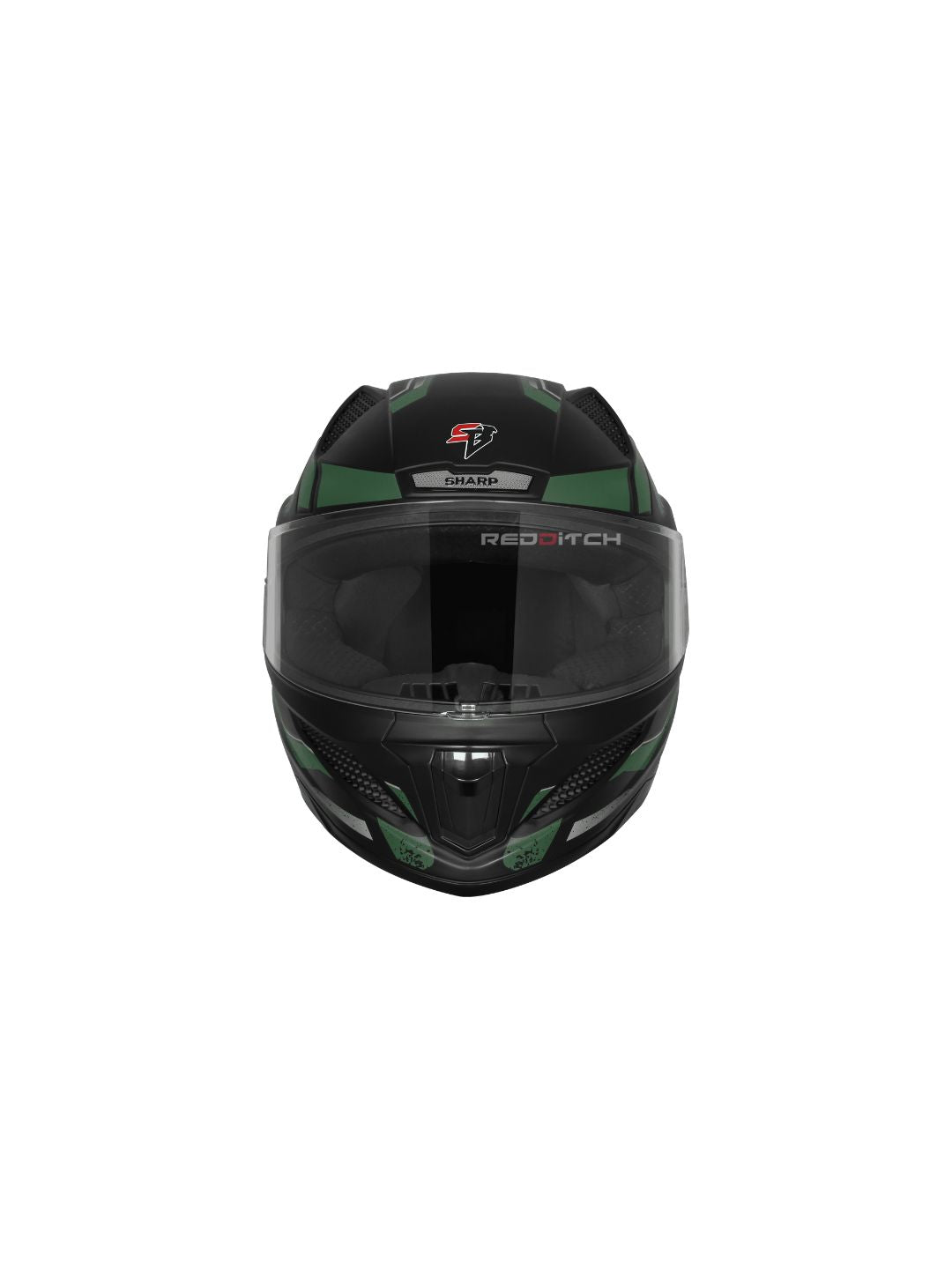 Steelbird SBH 25 Sharp Spirit Glossy Black/Green Helmet combines safety with a sleek design, offering comfort and durability for riders.