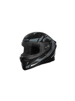 Steelbird SBH 25 Sharp Spirit Glossy Black/Grey Helmet combines safety with a sleek design, offering comfort and durability for riders.