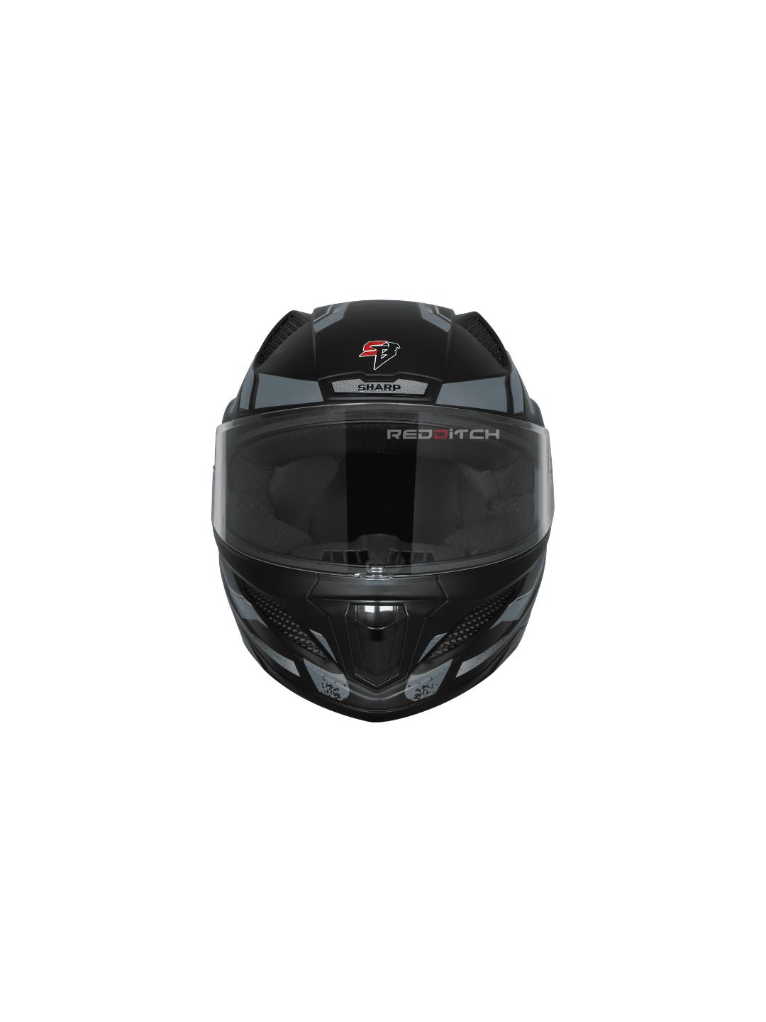 Steelbird SBH 25 Sharp Spirit Glossy Black/Grey Helmet combines safety with a sleek design, offering comfort and durability for riders.