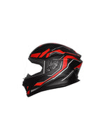 Steelbird SBH 25 Sharp Spirit Glossy Black/Red Helmet combines safety with a sleek design, offering comfort and durability for riders.
