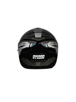 Studds Trooper D2 Black N4 Grey Helmet offers a stylish and sturdy design with advanced safety features for a secure and comfortable ride.
