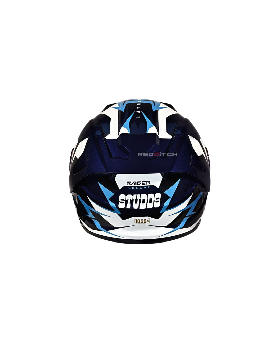 The Studds Raider Super D1 Blue N6 White helmet offers a stylish design with superior protection, ensuring safety and comfort for riders.