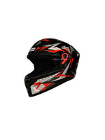The Studds Raider Super D1 Black N2 Red helmet combines a stylish design with high safety standards, ensuring a comfortable and secure ride.