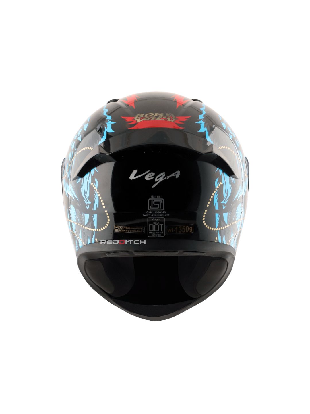 Vega Bolt Wild, a stylish and compact motorcycle helmet featuring bold graphics, durable construction, and advanced safety features for optimal protection and comfort