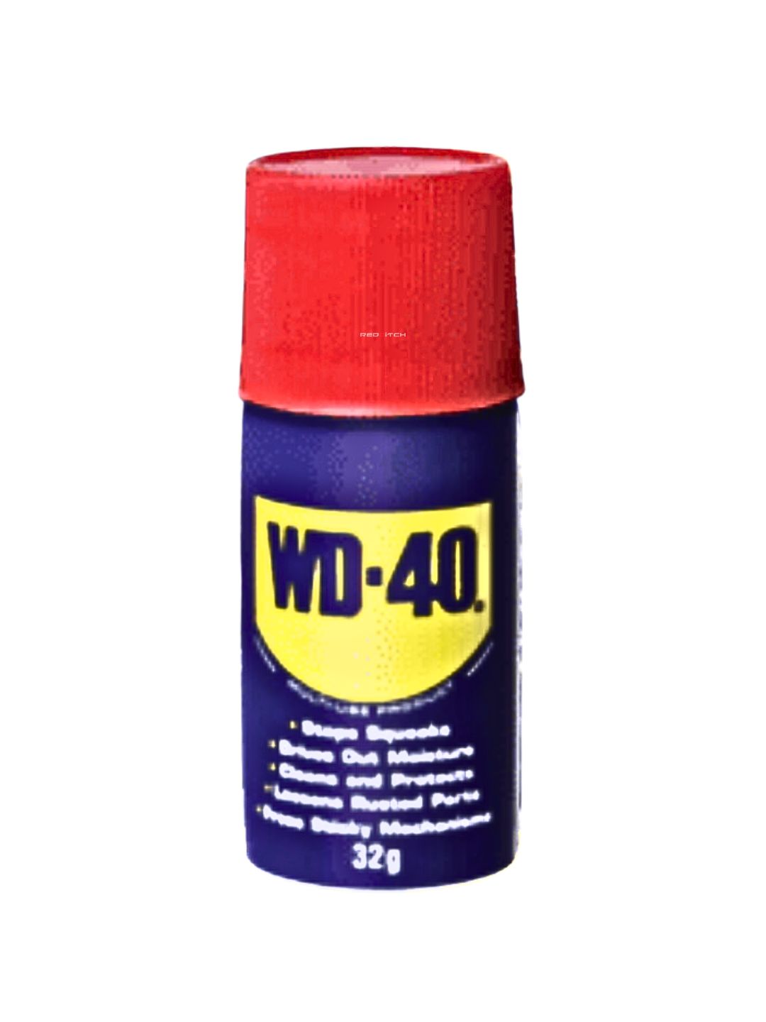 WD-40 Spray (32g), a versatile lubricant and cleaner, designed to protect against rust, reduce friction, and provide a smooth finish for bike components, ensuring optimal performance.