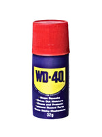 WD-40 Spray (32g), a versatile lubricant and cleaner, designed to protect against rust, reduce friction, and provide a smooth finish for bike components, ensuring optimal performance.